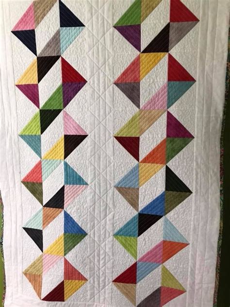 Pin By Candy Pellechio On Quilting Geometric Quilt Half Square