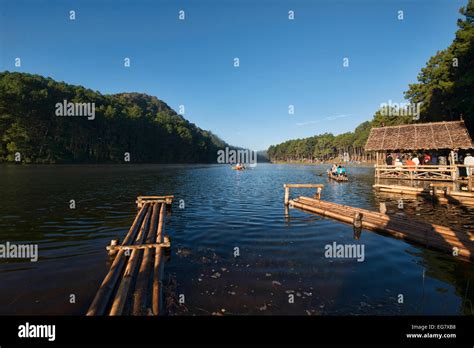 Beautiful Pang Ung Lake Mae Hong Son Thailand Stock Photo Alamy