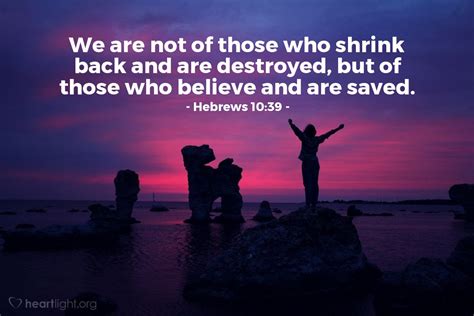 Hebrews 1039 — Verse Of The Day For 01192023