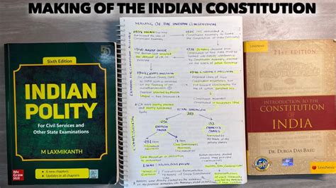 Making Of The Indian Constitution Explained With Notes YouTube