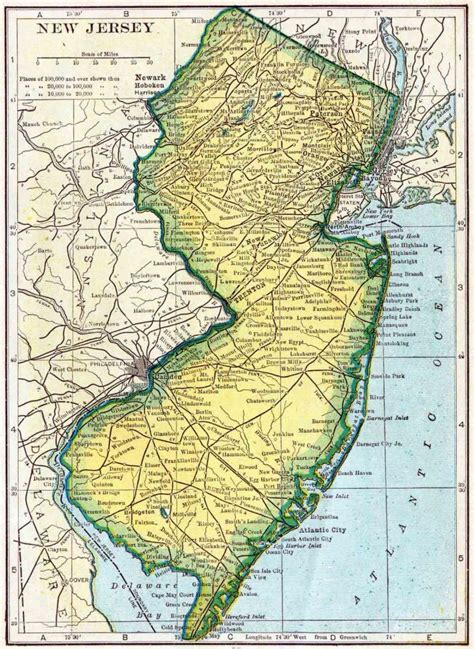 1910 New Jersey Census Map Access Genealogy