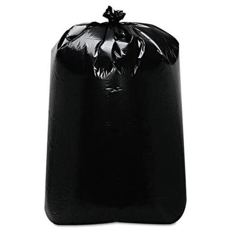 Trinity Plastics 100 Pack 60 Gallon Black Plastic Can Trash Bag In The