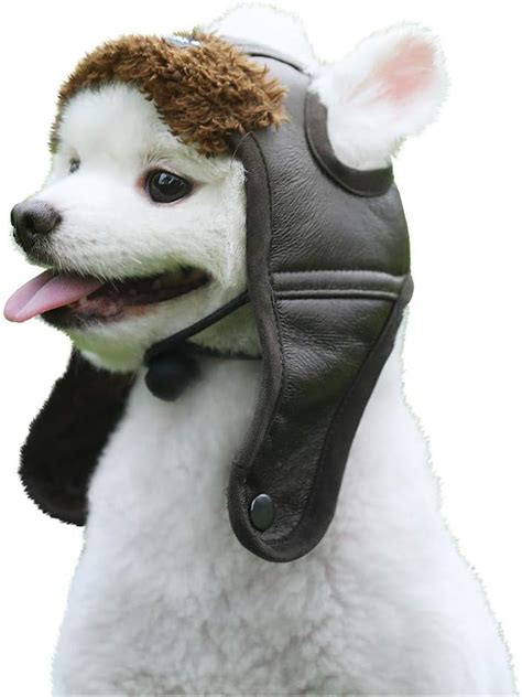 Dog Hat Cute Aviator Cap Pet Costume Windproof Pilot Hat