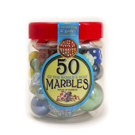 Tub Of 50 Marbles House Of Marbles Australia