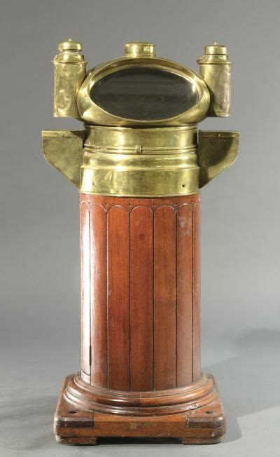 Price Guide For Brass And Teak Yacht Binnacle Steel And Chalmers Teak