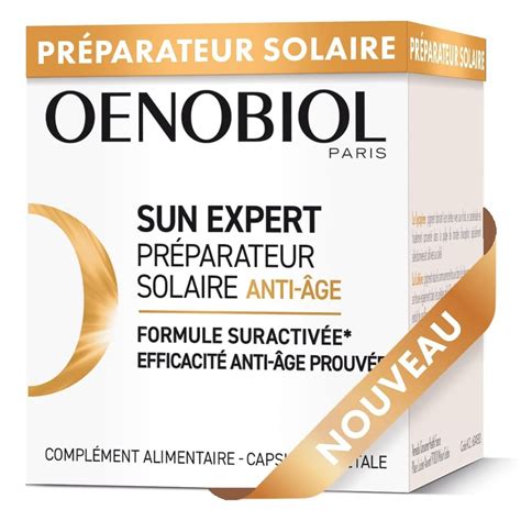 Oenobiol Sun Expert Préparateur Solaire Anti Âge 30 Capsules