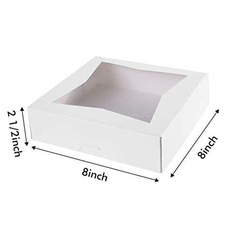 15pcs 8white Bakery Pie Boxesone More White Cardboard Cookie Box