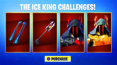 Max Tier 100 Ice King Skin Upgrades Fortnite Ice King Challenges