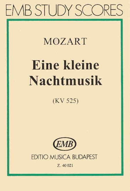 Eine Kleine Nachtmusik K 525 By Amadeus Wolfgang Mozart Pocket Score