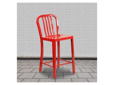 Flash Furniture 2 Ch 61200 24 Red Gg Red Metal Outdoor Stool24
