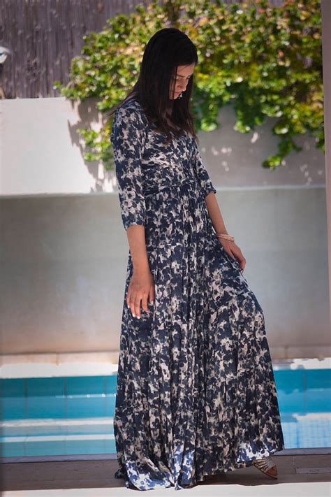 Conservative Maxi Dress With Long Sleeves Urban Evening Etsy