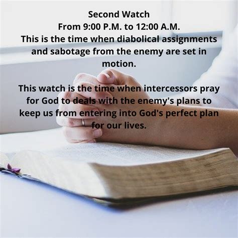 Second Prayer Watch Prayer Decrees