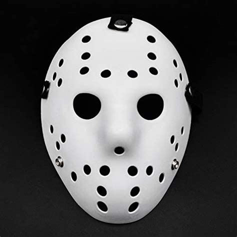2 Pack Halloween Full Face Mask White Jason Costume Mask