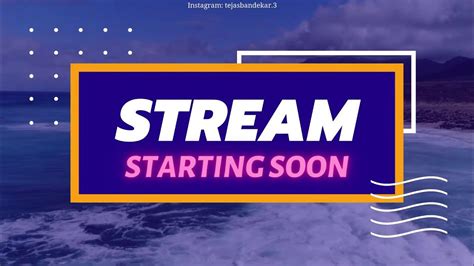 Stream Starting Soon Template Free Download 2020 Youtube