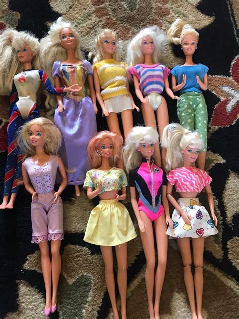 9 Barbies Total All From 1970s Era Some Are In Good Some Are In Fair