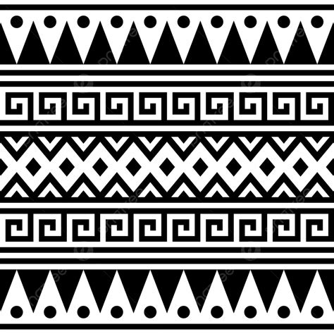 Ethnic Seamless Pattern Vector Aztec Pattern Tribal Pattern Motifs