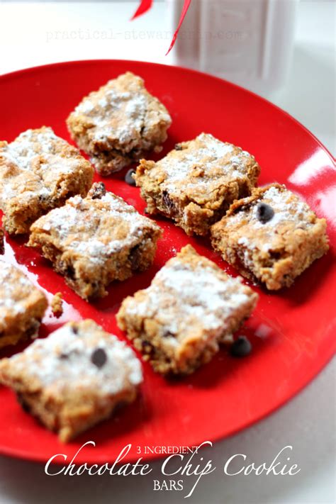 Get ready for your christmas cookie exchange with the 90 best christmas cookie recipes! 3 Ingredient Chocolate Chip Cookie Bars - Practical ...