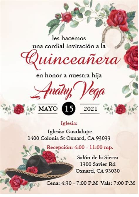 Charra Quinceanera Invitations 15 Invitations Invitaciones Para