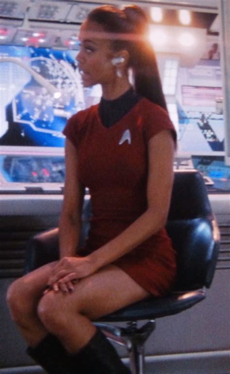 Zoe Saldana Star Trek Uniform
