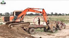 Excavator Loading | Belarus Tractor with Trailer | Punjab Tractors
