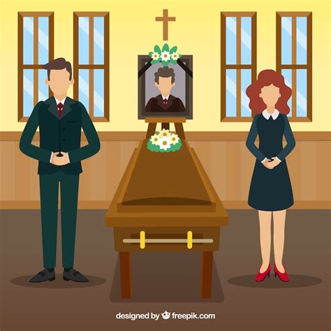 Free Vector Funeral Ceremony