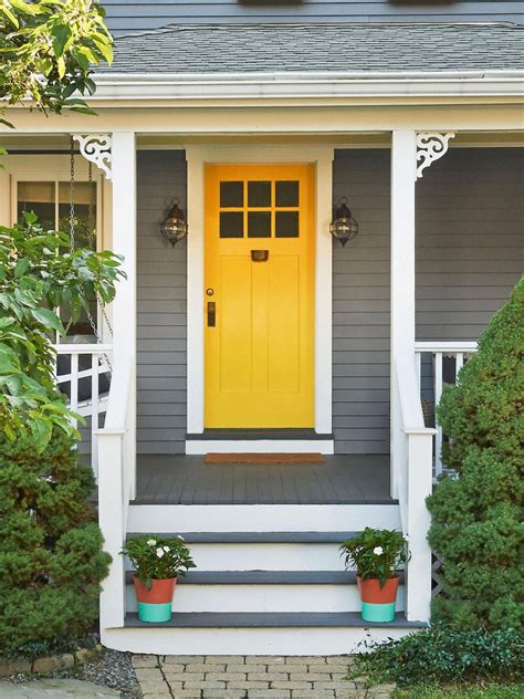 Image Result For Yellow Door Gray House Outside House Colors Outside