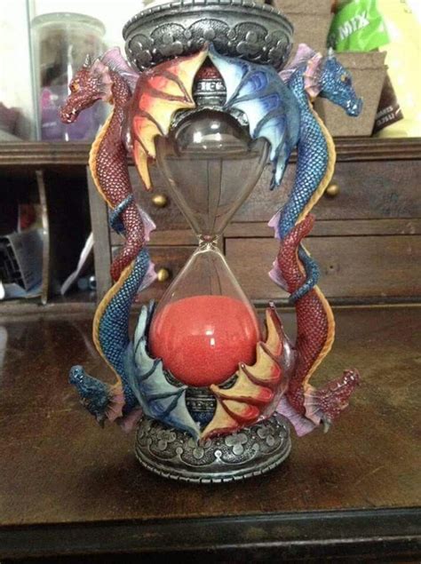Dragon Hourglass Dragon Decor Dragon Dreaming Dragon Art