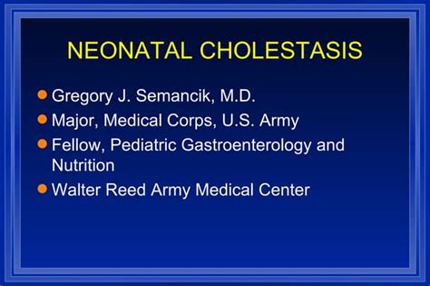 Neonatal Cholestasis Causes And Treatment Ppt