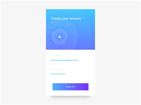 Daily Ui Challenge 01 Sign Up By Guillaume Parra On Dribbble