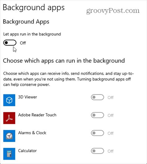 How To Stop Windows 10 Apps From Running In The Background