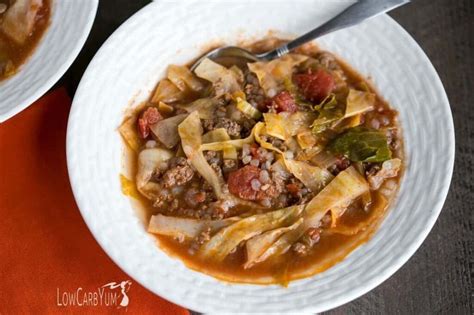 Unstuffed Cabbage Soup Recipe Easy Low Carb Meal Low Carb Yum