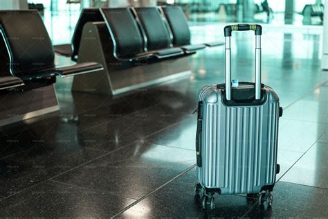 Suitcase In An Empty Airport Stock Photos Motion Array