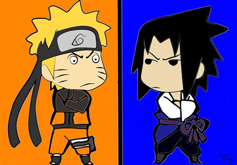 Chibi Naruto Vs Chibi Sasuke By Talbeast On Deviantart