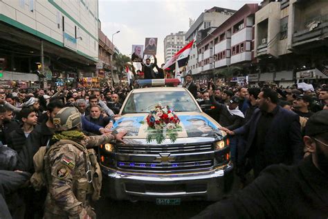 In Pictures: Mourners march in Baghdad funeral for Soleimani | Iraq ...