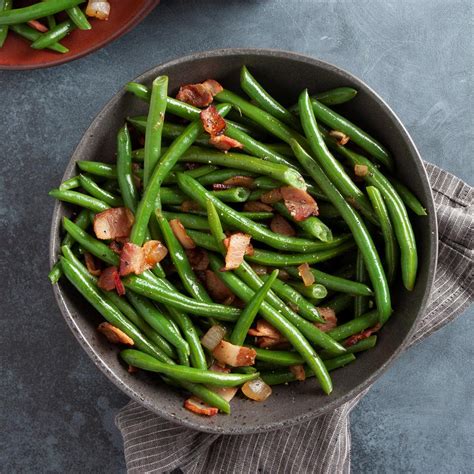 Quick Green Beans With Bacon Recipe How To Make It