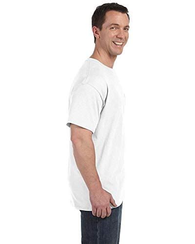 Hanes Men`s Tagless Comfortsoft Pocket T Shirt White L Umtsh5590