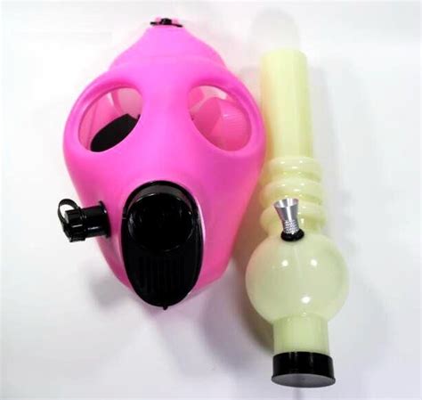 Pink And White Gas Mask Pretty Pipe Shop