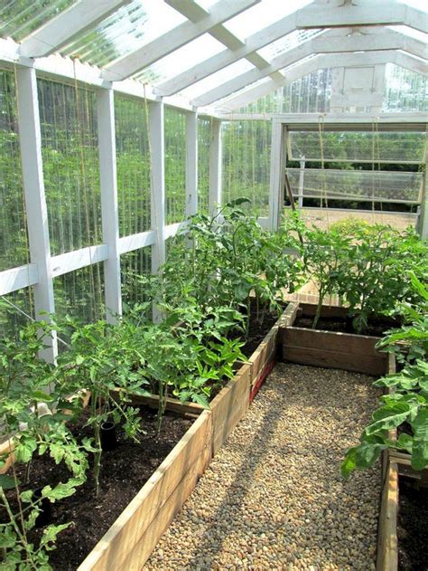 30 Beautiful Backyard Garden Design With Small Greenhouse Ideas