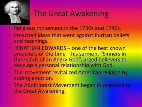 Ppt The Great Awakening Powerpoint Presentation Free Download Id