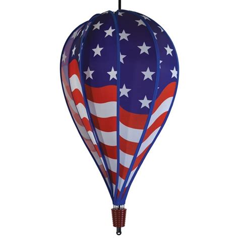 Usa Flag 10 Panel Hot Air Balloon In The Breeze