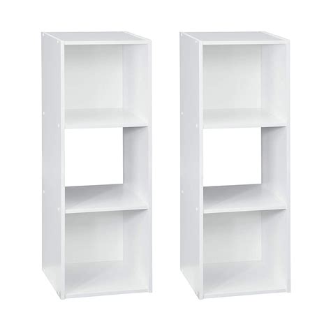 Closetmaid Home Stackable 3 Cube Cubeicals Organizer Storage White 2
