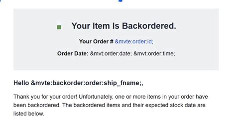 How To Manage Backorders The Perfect Backorder Email Strategy