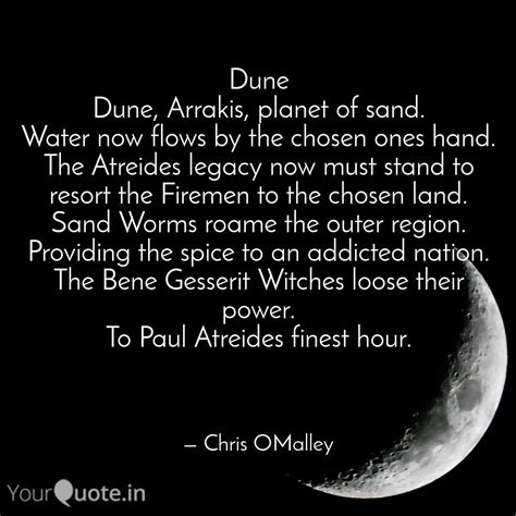 Dune Dune Arrakis Plane Quotes And Writings By Chris Omalley