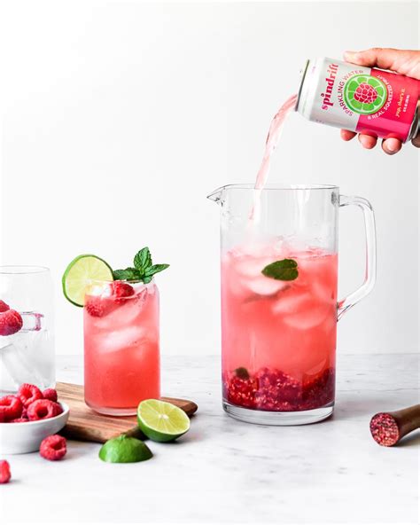 Sparkling Raspberry Mint Limeade By Fulfilled Quick And Easy Recipe