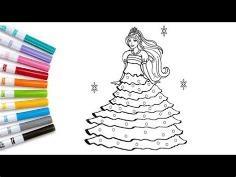 Children draw what they like, do what they like. Disney's Barbie Rainbow Dress Coloring Pages Sheet How To Color Barbie Princess Coloring Book ...