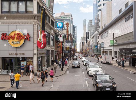 Yonge Street Downtown Toronto Ontario Canada Stock Photo Alamy