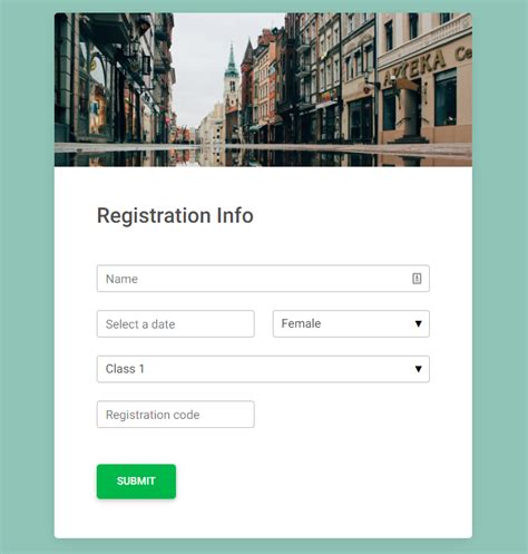 Github Mdbootstrapreact Registration Form Responsive React