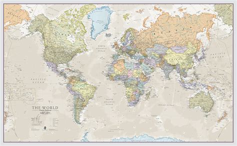 World Map Poster Large