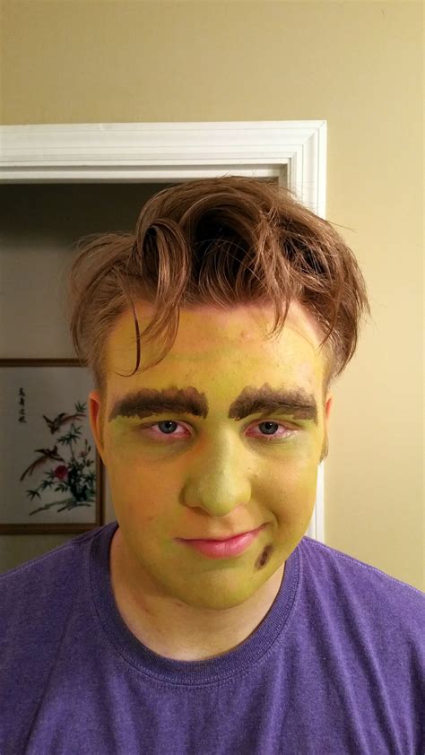 Shrek Jr The Musical Ogre Make Up Puppet Makeup Carnival Face