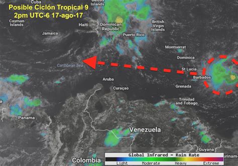 Potencial Ciclón Tropical 9 Se Dirige A Las Antillas Menores Podría